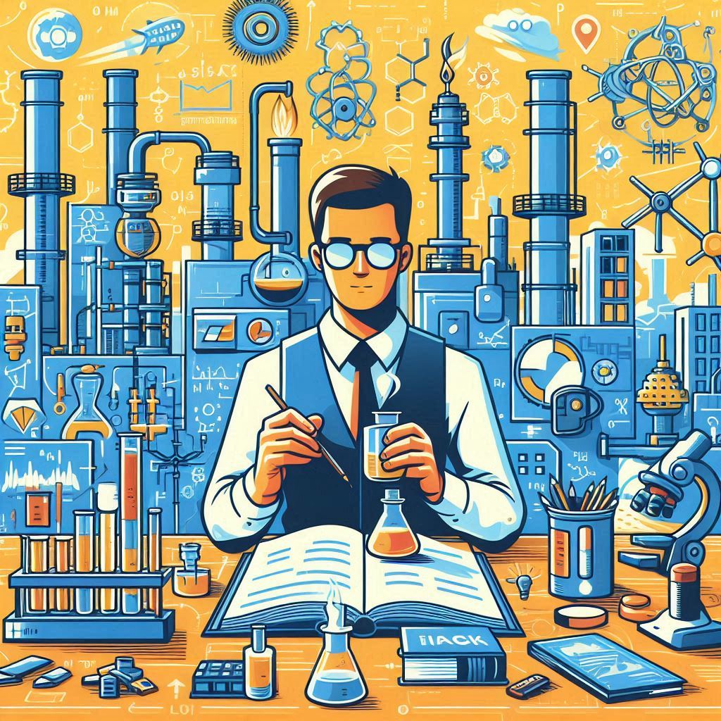 I want to create image that represent department of Oil and Gas Refining Engineering to publish in u (1)