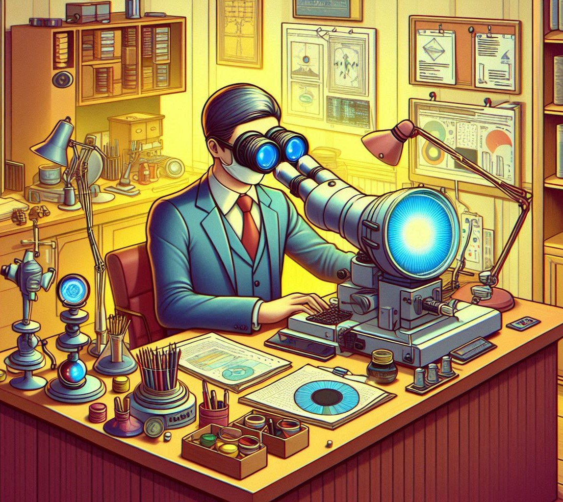 I want to create image that represent department of optics techniques to publish in university websi